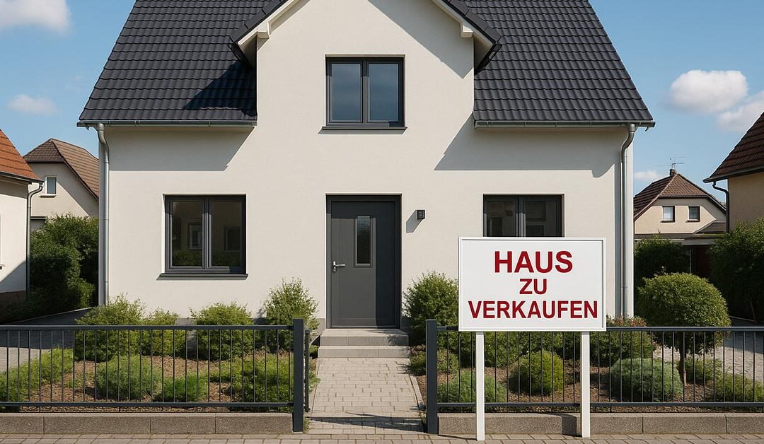 haus mit Schild