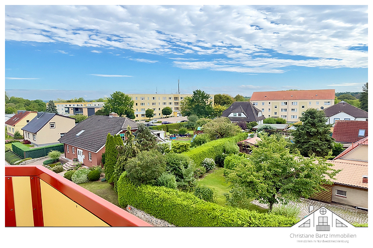 Blick vom Balkon