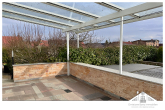 überdachte Terrasse - Modernisierte Doppelhaushälfte mit Wohnkeller in guter Lage von Neukloster zu verkaufen